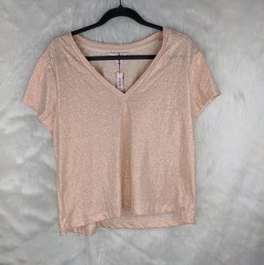 Victoria secret rose gold V neck top